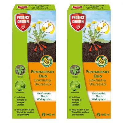 Protect Garden Permaclean Duo Unkraut & Wurzel-Ex - 2x 1 Liter Unkrautvernichter