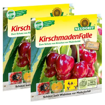Neudorff KirschmadenFalle 2x 7 Stück - Kirschmaden Falle Kirschbaum Obstbaum