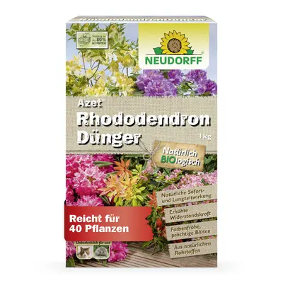 NEUDORFF Azet RhododendronDünger 1kg Rhododendron Dünger Azaleen Blühpflanze