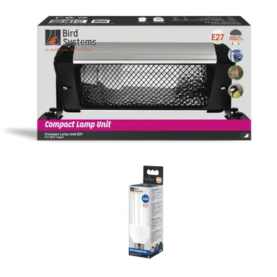 Bird Systems Kompaktleuchte für Vögel 30cm + Bird Lamp Pro - E27 Vogel Lampe