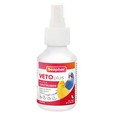 Beaphar VETOplus Milben-Zerstäuber für Vögel 100 ml Milbenbekämpfung Vogel