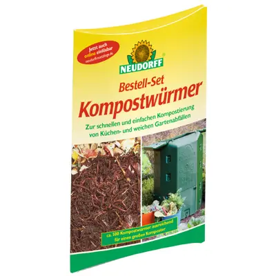 NEUDORFF Bestell-Set Kompostwürmer - Kompost Würmer Komposter Kompostierung