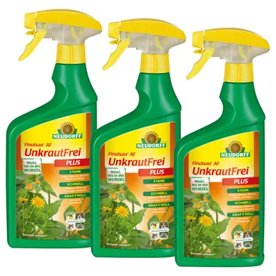 Neudorff Finalsan UnkrautFrei Plus AF - 3x 750 ml Unkrautvernichter Unkraut