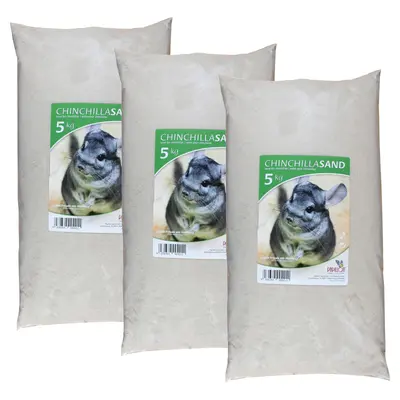 Papillon Chinchilla Badesand - Quarz 0,0 - 0,3 mm - 3x 5 kg Chinchillasand Sand