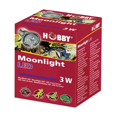 Hobby Moonlight LED Mondlicht Strahler 3W E27 - Terrarium Reptilien Lampe