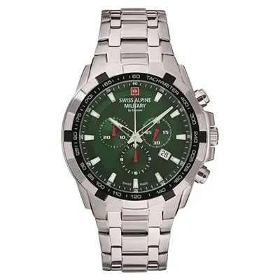 Swiss Alpine Military Herren Uhr Chrono 7043.9134SAM Edelstahl