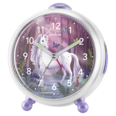 ATRIUM Kinderwecker Wecker Analog Quarz Einhorn Mädchen A932-0