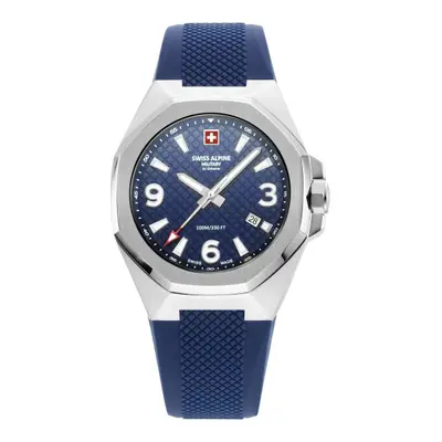 Swiss Alpine Military Herren Uhr Analog Quarz 7005.1835SAM Silikon