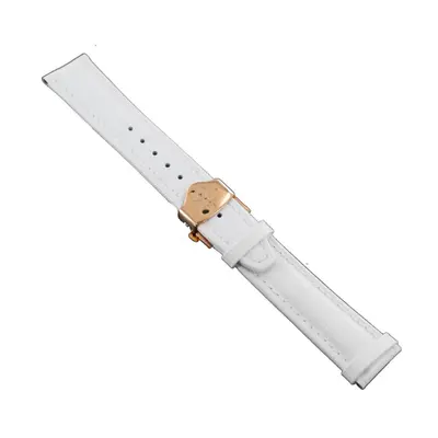 Ingersoll Ersatzband für Uhren Leder weiss Kroko Faltschl. Rosé 20 mm