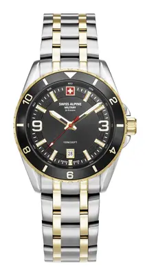 Swiss Alpine Military Herren Uhr Analog Quarz 7034.1147SAM Edelstahl