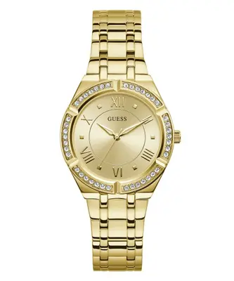 Guess Damen Uhr Armbanduhr COSMO GW0033L2 Edelstahl gold