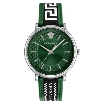 Versace Herren Uhr Armbanduhr V-Circle VE5A01221 Leder