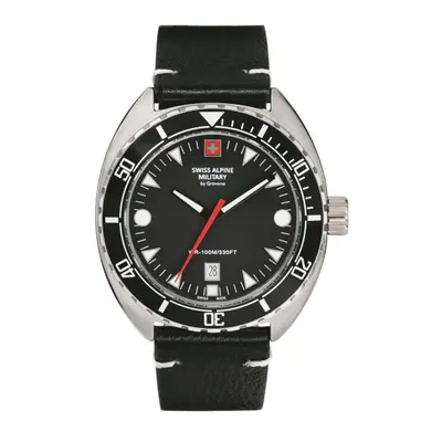 Swiss Alpine Military Herren Uhr Analog Quarz 7040.1537SAM Leder