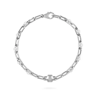 Philipp Plein Herren Kette Halskette Edelstahl silber PLEIN EDGE PJPEA05NU