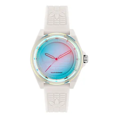 Adidas Unisex Uhr PROJECT FOUR SOLAR Kunststoff weiß AOST25532