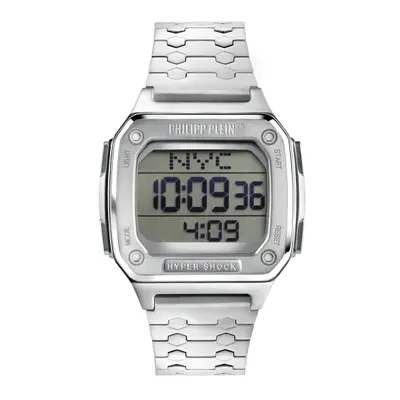Philipp Plein Unisex Uhr Digital Quarz HYPER SHOCK silber PWHAA0521-1 Edelstahl