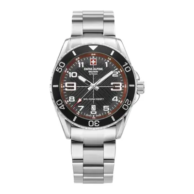 Swiss Alpine Military Herren Uhr Analog Quarz 7029.1136SAM Edelstahl