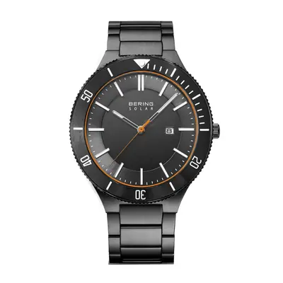Bering Herren Uhr Armbanduhr Edelstahl grau 14443-779 Solar