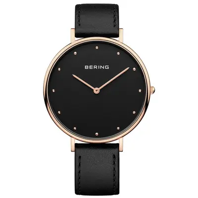 Bering Damen Uhr Armbanduhr Slim Classic - 14839-462 Leder