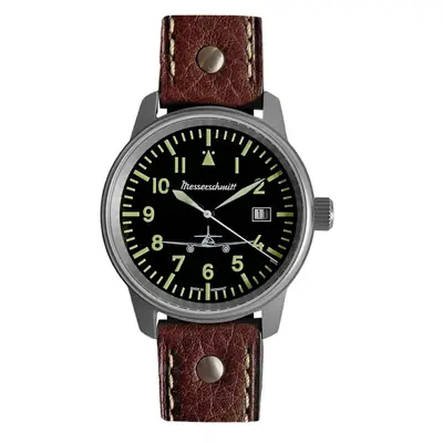 Aristo Herren Messerschmitt Uhr Fliegeruhr ME-3H6554 Leder