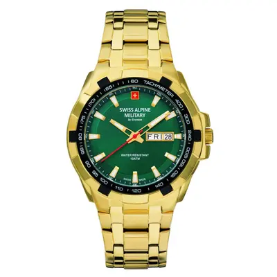 Swiss Alpine Military Herren Uhr Analog Quarz 7043.1114SAM Edelstahl