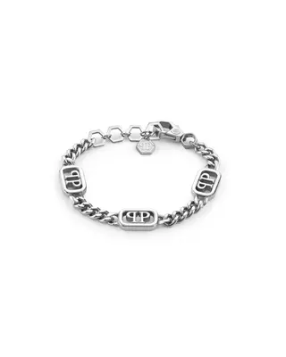 Philipp Plein Unisex Armkette Edelstahl silber PLEIN LETTERING PJ1AA23BU