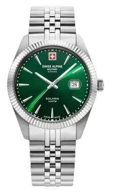 Swiss Alpine Military Herren Uhr Analog Quarz 7016.1234SAM Edelstahl