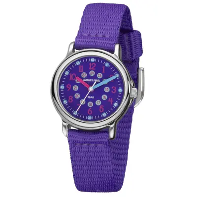 JACQUES FAREL Kinder-Armbanduhr Analog Quarz Jungen Mädchen Textilband KCF 089