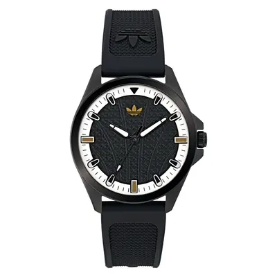 Adidas Unisex Uhr ICONIC ONE Silikon schwarz AOFH25001