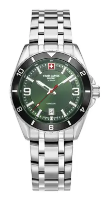 Swiss Alpine Military Herren Uhr Analog Quarz 7034.1138SAM Edelstahl
