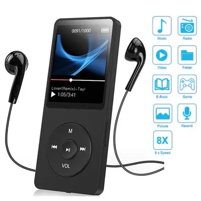 MP4/MP3 Musik Player Bluetooth Lossless FM Radio Recorder HF Sport Support 128GB