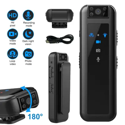 HD 1080P Tragbare Bodycam kamera Video Audio Recorder Nachtsicht Camcorder