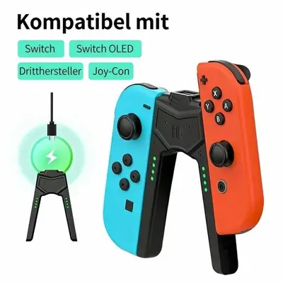 Für Switch/Lite/OLED Joy-Con Controller Ladestation Halterung Lade Griff