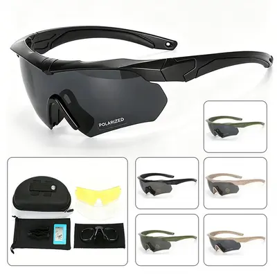 Militärische Taktische Schutzbrille HD CS Airsoft Winddichte Schießbrille