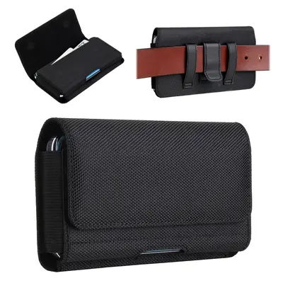 Universal Nylon Handy Gürteltasche Clip Tasche Holster Smartphone Schutzhüllen