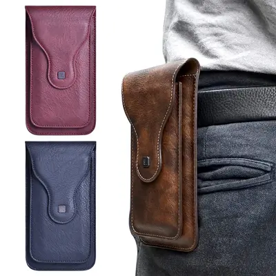Outdoor Leder Herren Handy Gürteltasche Handytasche Schutzhüllen Universal