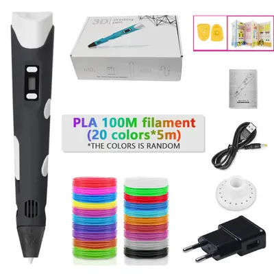 3D Druck Stift LCD Bildschirm PLA 1.75mm Filament Kinder 3D Stift DIY Geschenk