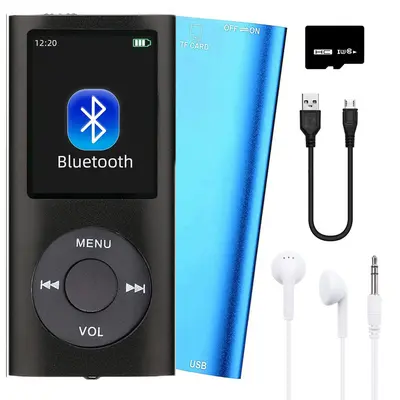 Portable MP3 Player Bluetooth Sport HiFi Musikplayer FM Radio mit 32 TF-Karte