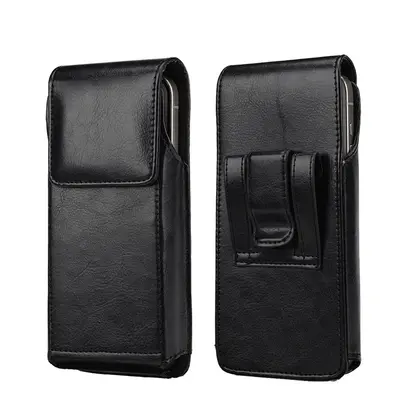 Leder Clip Handy Gürteltasche für iPhone Smartphone Schutzhüllen Universell