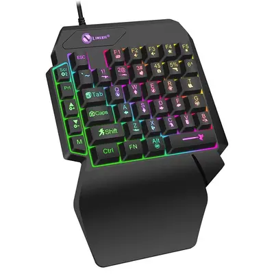 35Tasten Einhand Gaming Tastatur USB Ultra-Slim für Laptop Desktop PC Smartphone