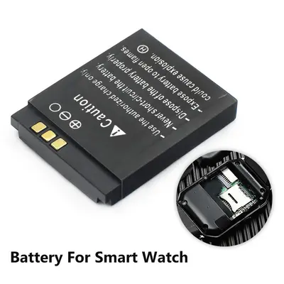 3,7V 380mAh LQ-S1 Smartwatch Akku DZ09 für DJ-09, V8, X6, AB-S1, SCX-M9, FYM-M9