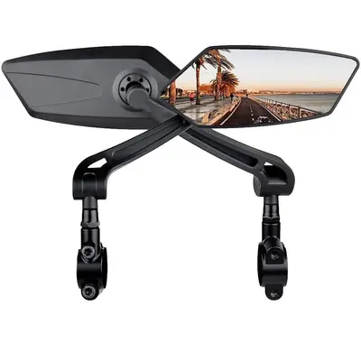 Verstellbarer Fahrrad Rückspiegel Reflektor Drehbarer Lenker Fahrradspiegel