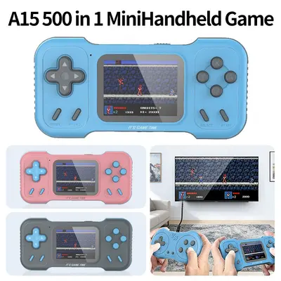 500 in 1 A15 Mini Handheld Video Spielkonsole Nostalgisch Retro HD Spielkonsole