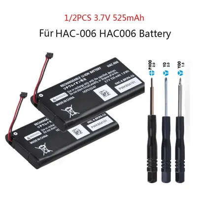 3.7V 525mAh HAC-006 Akku Batterie für Nintendo Switch HAC-015 HAC-016 Joy-Con