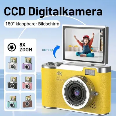 Digitalkamera 8X Kompakt 180° Klappbildschirm Retro Videokamera Kinder spielzeug