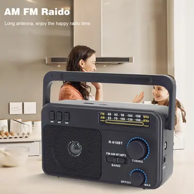AM FM Radio Innen Außenbereich Transistor Kurzwellenradio Powered by 3V Batterie