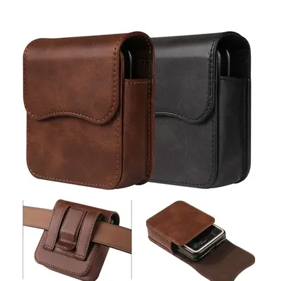 Clip Handy Gürteltasche Leder Holster für Samsung Z Flip 3/4/5/6 Moto 40/40ultra
