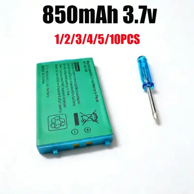 850mAh Akku für Gameboy Nintendo Advance GBASP Wiederaufladbar Batterie mit Tool