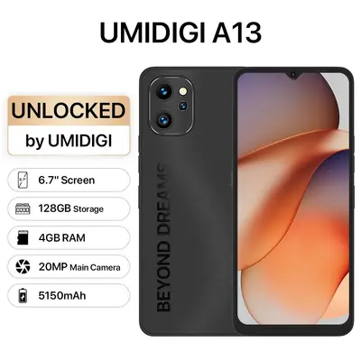 UMIDIGI A13 6,7 Zoll 4GB+128GB Dual SIM Android Smartphone