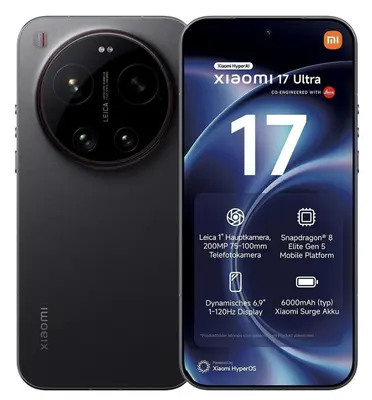 Xiaomi 17 Ultra 16GB 512GB Black 6,9 Zoll 120 Hz 16 GB RAM
